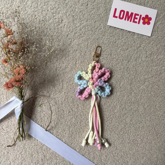 Corde avec rosace couleurs pastel