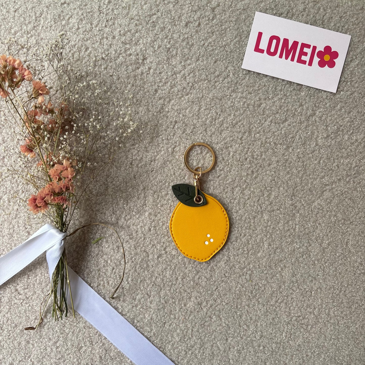 Etui airtag citron