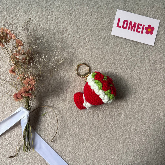 Crochet - Bouquet rouge