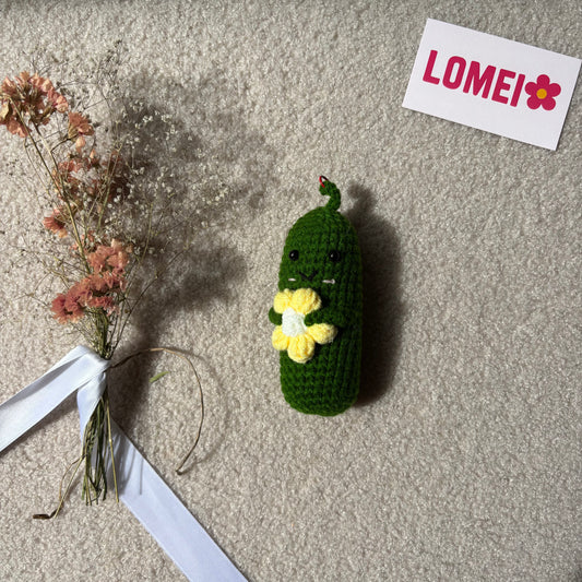 Crochet - Concombre avec fleur