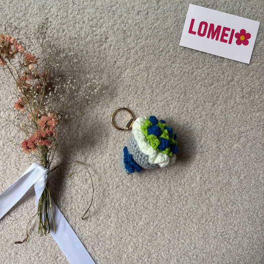 Crochet - Bouquet bleu