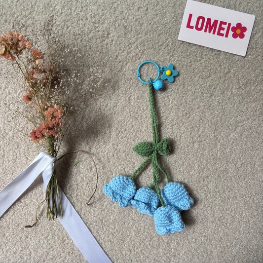 Crochet - Fleurs bleues