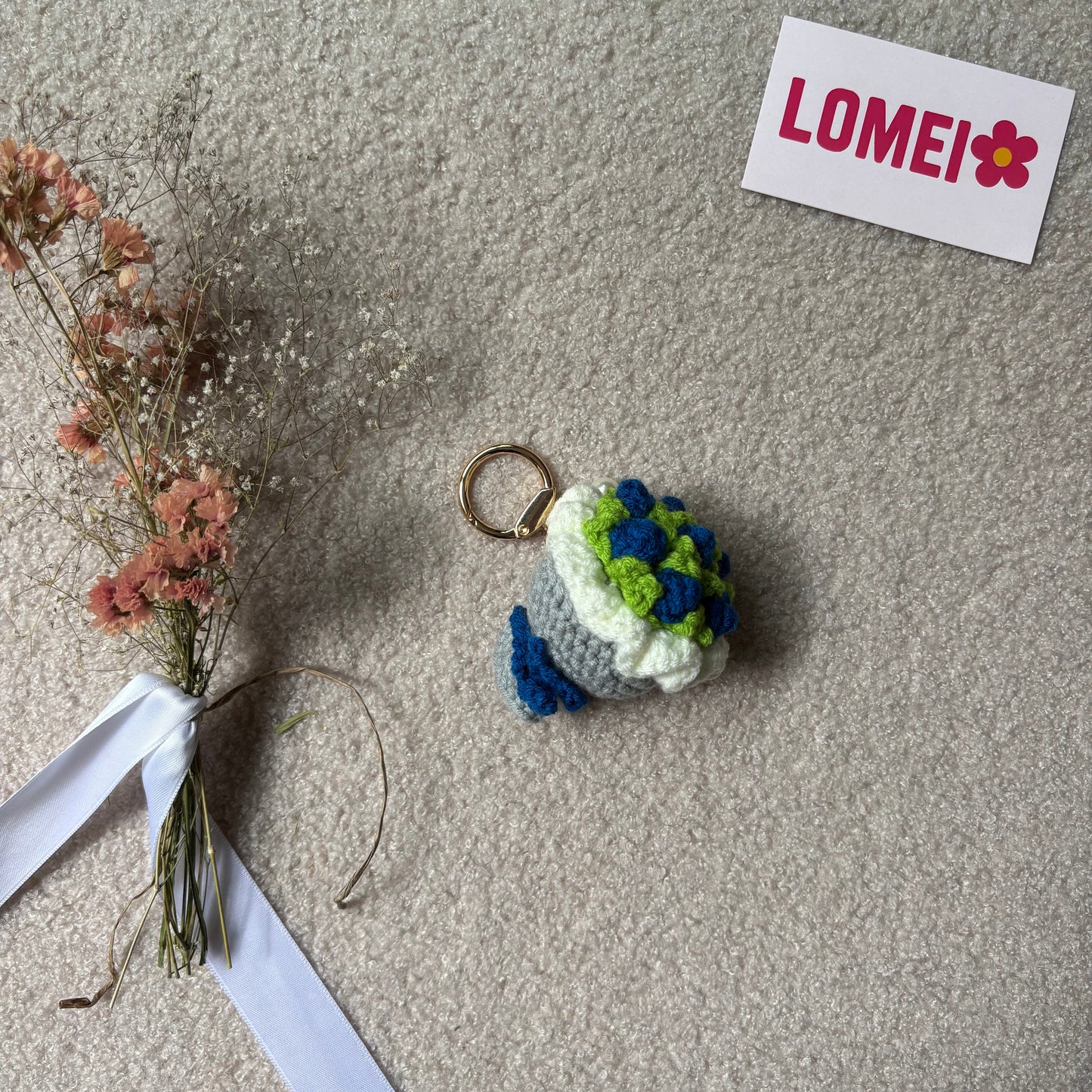 Crochet - Bouquet bleu