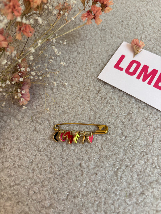 Epingle dorée LOMEI